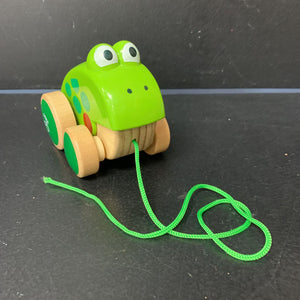 Wooden Frog Pull Toy