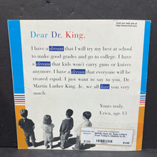 Load image into Gallery viewer, Dear Dr. King: Letters from Today's Children to Dr. Martin Luther King Jr. (Jan Colbert &amp; Ann McMillan Harms) (Notable Person) (Black History Month) -educational paperback
