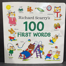 Load image into Gallery viewer, Richard Scarry's 100 First Words -paperback educational character
