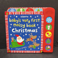 Load image into Gallery viewer, Baby&#39;s Very First Noisy Book Christmas (Usborne) -sound
