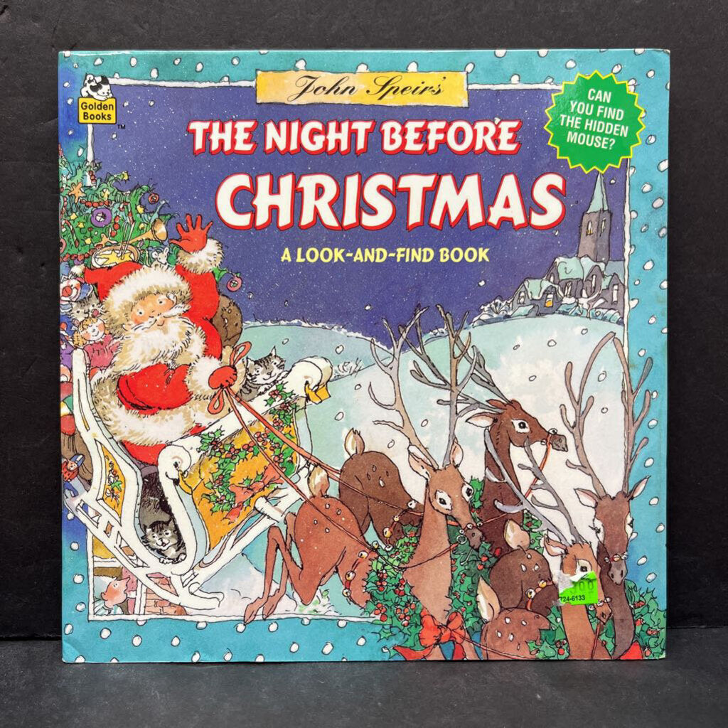 The Night Before Christmas (John Speir) (Golden Book) -paperback look & find