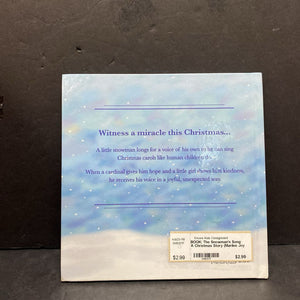 The Snowman's Song: A Christmas Story (Marilee Joy Mayfield) -hardcover