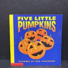 Load image into Gallery viewer, Five Little Pumpkins (Halloween) -paperback
