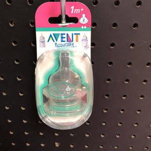 2pk Slow Flow Baby Bottle Nipples (NEW)