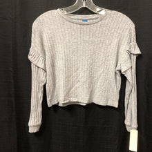 Load image into Gallery viewer, Ruffle sleeve crop top

