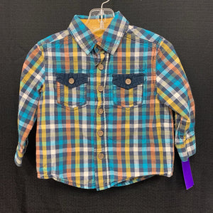 plaid button shirt