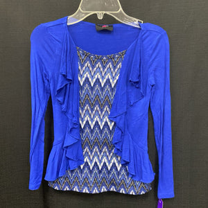 Zig zag pattern top