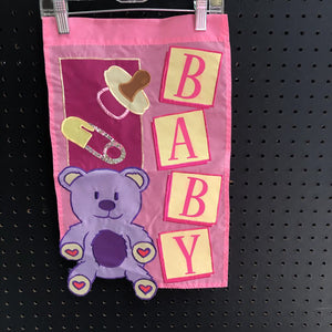 Baby Announcement Mini Flag