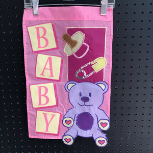 Baby Announcement Mini Flag