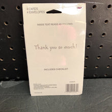 Load image into Gallery viewer, 4pk Baby Shower Thank You Notes (NEW) (Tender Thoughts)
