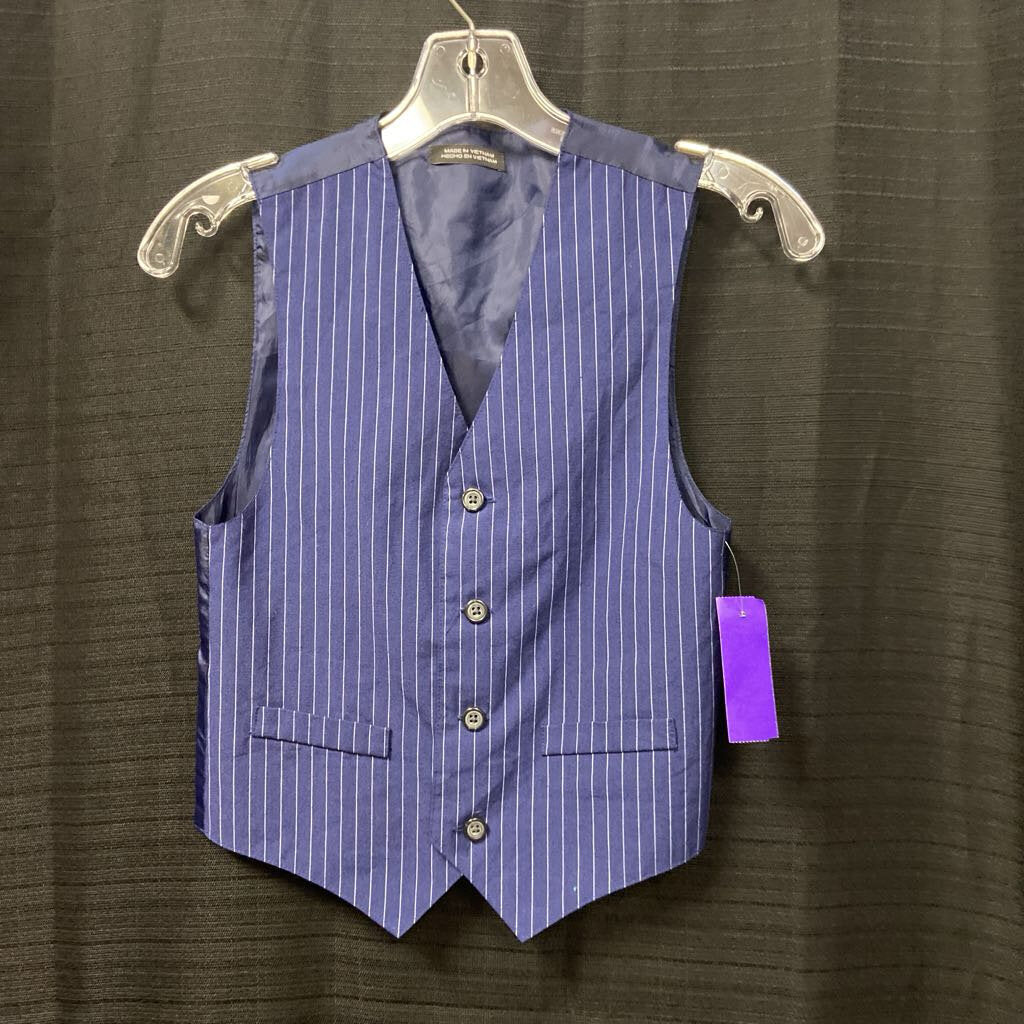 Pinstripe Button Up Vest