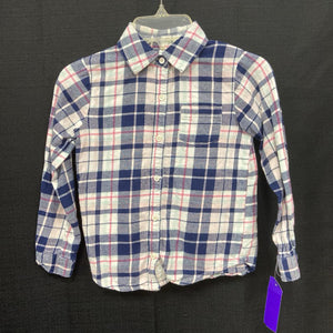 Plaid Button Down Top