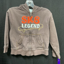 Load image into Gallery viewer, "SK8..." Hooded Zip Sweatshirt
