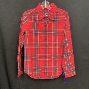 Plaid button down shirt