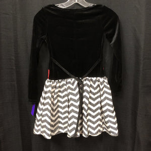 Chevron Skirt Bow Dress