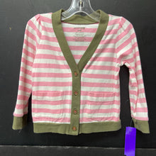 Load image into Gallery viewer, Stripe button cardigan
