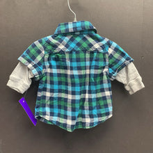 Load image into Gallery viewer, Plaid button down shirt
