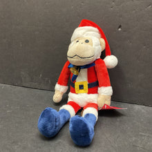 Load image into Gallery viewer, MLB Santa Christmas Rally Monkey Plush (NEW) (Anaheim Angels)
