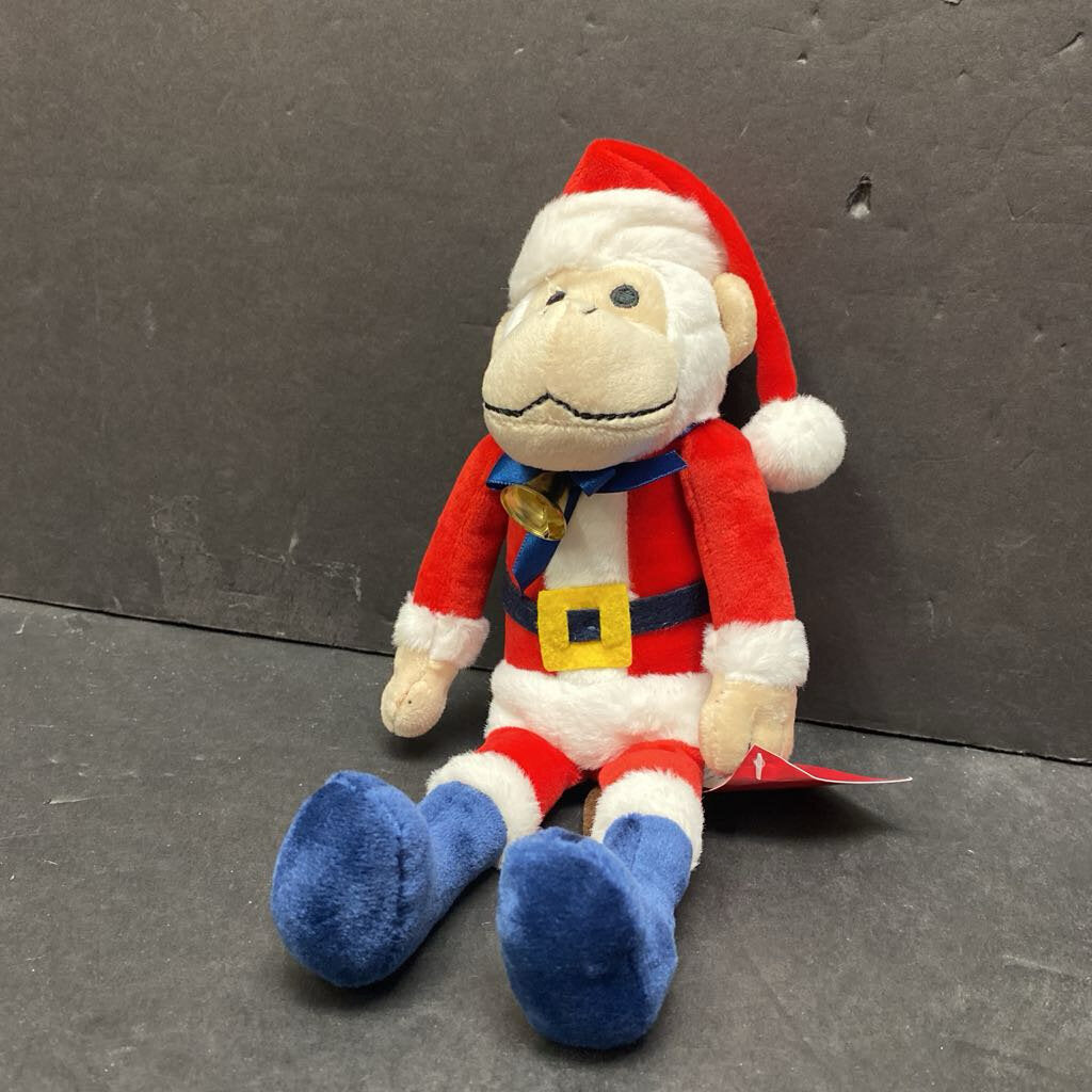 MLB Santa Christmas Rally Monkey Plush (NEW) (Anaheim Angels)