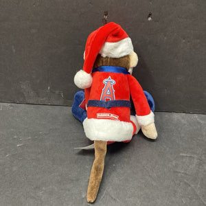 MLB Santa Christmas Rally Monkey Plush (NEW) (Anaheim Angels)