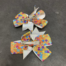 Load image into Gallery viewer, 2pk Mermaid Scale Hairbow Clips
