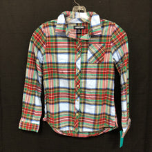 Load image into Gallery viewer, plaid button down top
