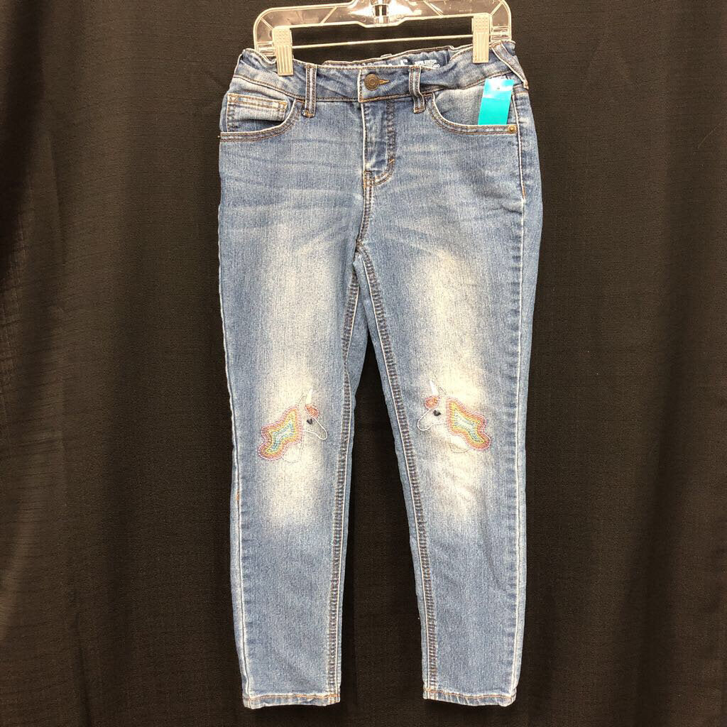 denim unicorn pants