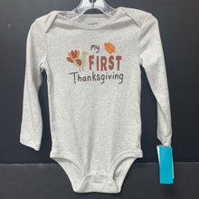 Load image into Gallery viewer, &quot;My first Thanksgiving&quot; onesie (New)
