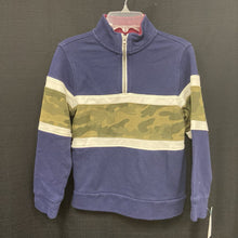 Load image into Gallery viewer, Half zip camo sweatshirt
