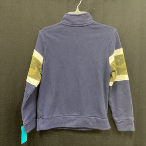Half zip camo sweatshirt