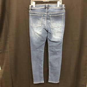 denim studded pants