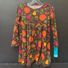 Load image into Gallery viewer, pumpkin &amp; acorn thanksgiving dress
