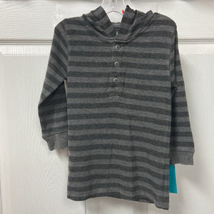 striped hooded shirt