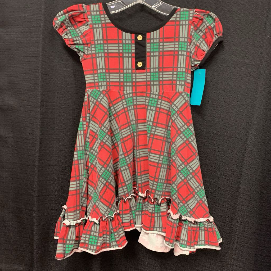 Plaid christmas dress (Tiny tiny kids)
