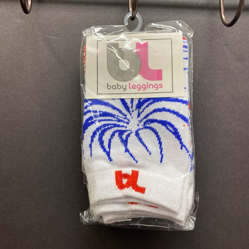 USA Fireworks Leg Warmers Leggings (NEW)