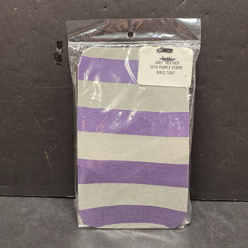 Girls Striped Opaque Tights (NEW)