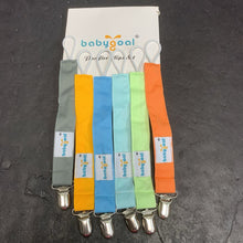 Load image into Gallery viewer, 6pk Pacifier Clips (Baby Goal)
