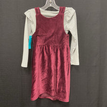 Load image into Gallery viewer, 2pc Dress w/Pockets &amp; striped top
