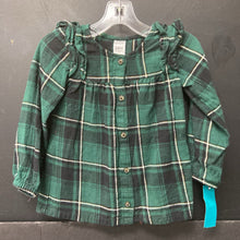 Load image into Gallery viewer, Plaid Button Down Top
