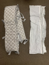 Load image into Gallery viewer, Crib Skirt w/ Crib Bumper Bedding Set
