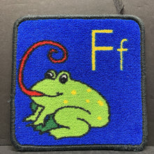 Load image into Gallery viewer, ABC Phonics "F" Frog Carpet Square
