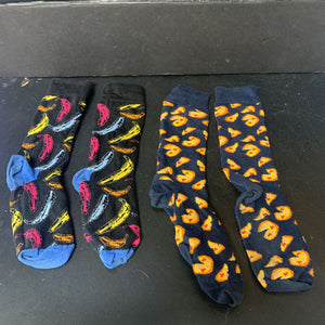 Boys 2pk Pizza & Banana Socks