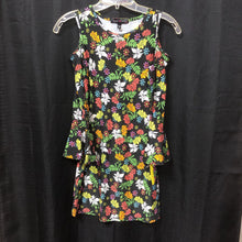 Load image into Gallery viewer, Floral cold shoulder dress
