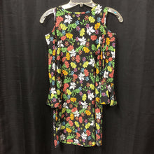 Load image into Gallery viewer, Floral cold shoulder dress
