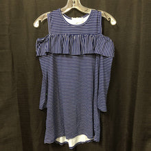 Load image into Gallery viewer, Cold shoulder Striped tunic
