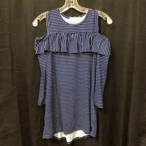 Cold shoulder Striped tunic