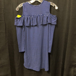 Cold shoulder Striped tunic