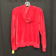 Load image into Gallery viewer, Hooded zip ruffle sweatshirt
