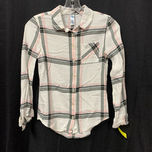 Load image into Gallery viewer, plaid button down top
