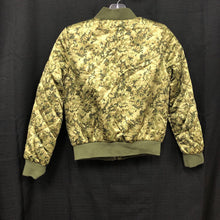 Load image into Gallery viewer, girl winter flower zip jacket
